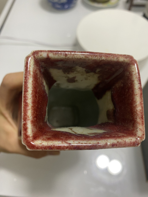 古玩陶瓷清中期窯變釉貫耳尊拍賣,當前價格32800元