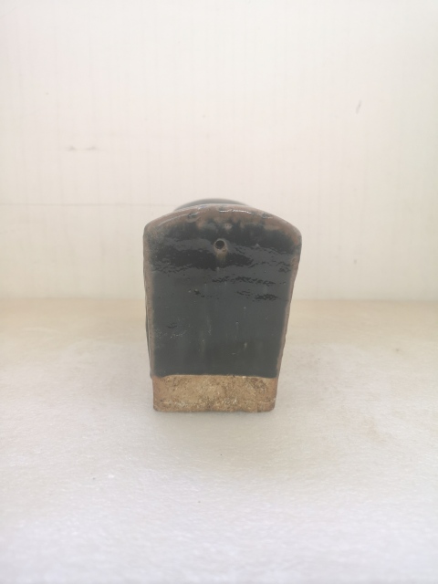 古玩陶瓷清代磁州窯系黑釉瓷枕拍賣，當前價格1200元