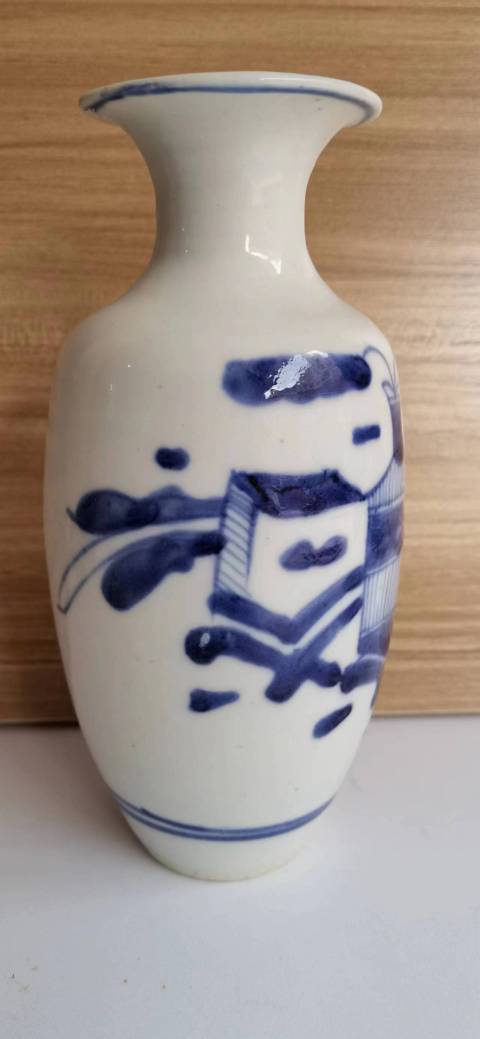 古玩陶瓷青花博古紋瓶拍賣,當前價格900元