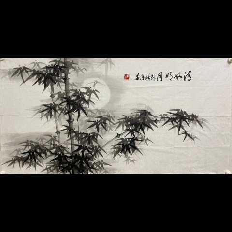 古玩字畫帶合影真跡中國美術家協會會員,安徽省書協會員,香港書畫研究院副院長拍賣,當前價格799元