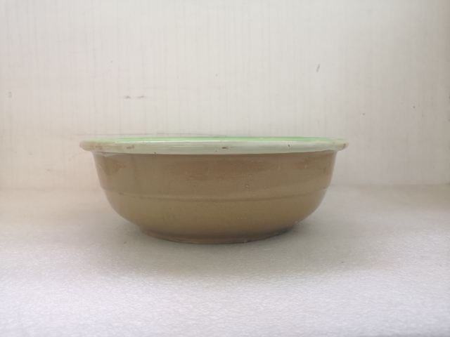 古玩陶瓷民國晚期磁州窯盆拍賣，當前價格450元