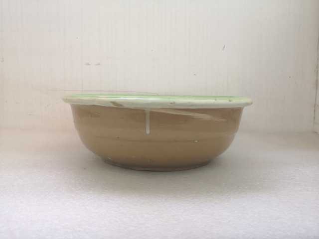 古玩陶瓷民國晚期磁州窯盆拍賣，當前價格450元