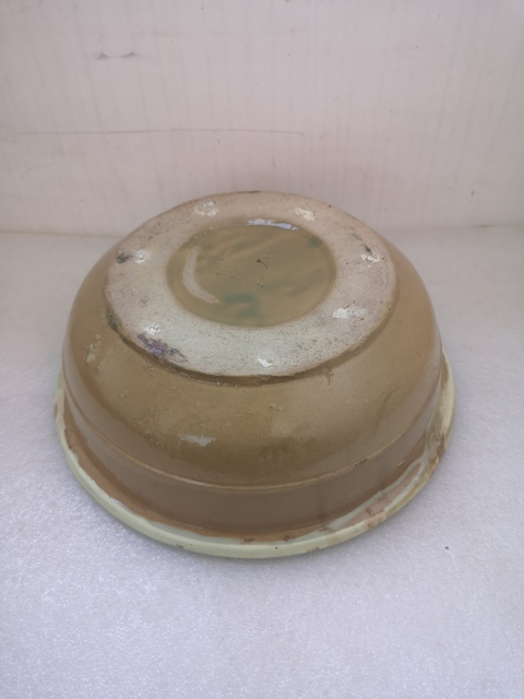 古玩陶瓷民國晚期磁州窯盆拍賣，當前價格450元
