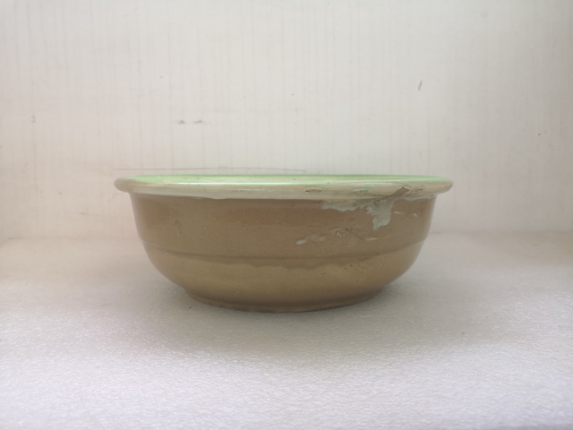 古玩陶瓷民國晚期磁州窯盆拍賣，當前價格450元