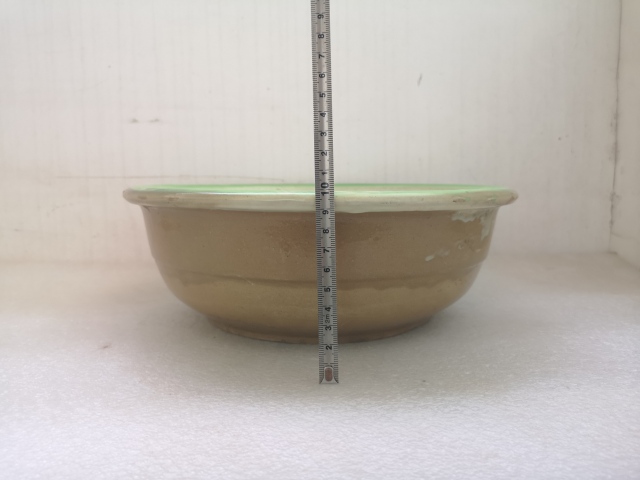 古玩陶瓷民國晚期磁州窯盆拍賣，當前價格450元