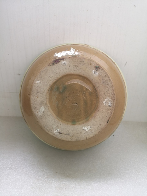古玩陶瓷民國晚期磁州窯盆拍賣，當前價格450元
