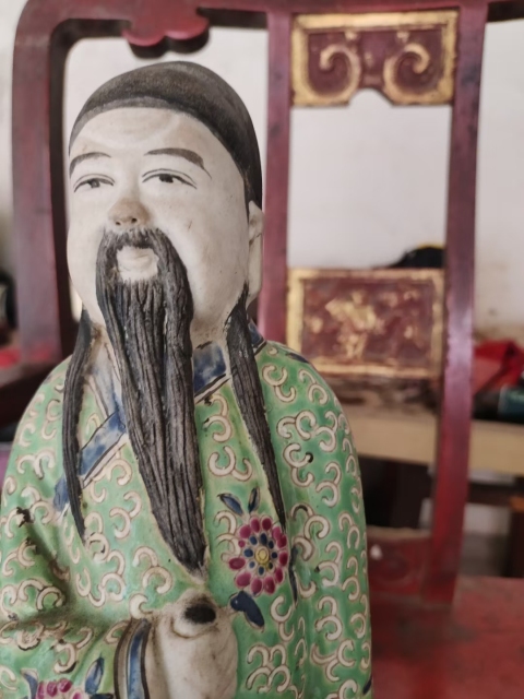 古玩陶瓷清代雍正人物塑像拍賣，當前價格2800元