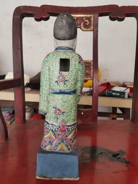 古玩陶瓷清代雍正人物塑像拍賣，當前價格2800元