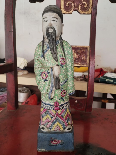 古玩陶瓷清代雍正人物塑像拍賣，當前價格2800元