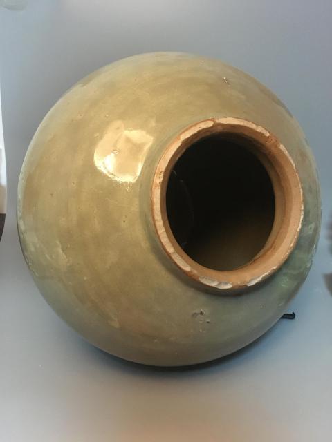 古玩陶瓷明代龍泉窯青瓷大罐拍賣，當前價格880元