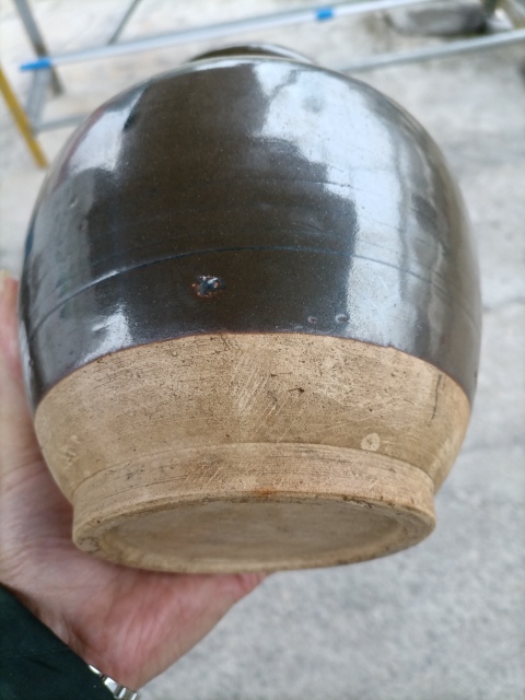 古玩陶瓷茶葉末釉窖變罐拍賣，當前價格800元