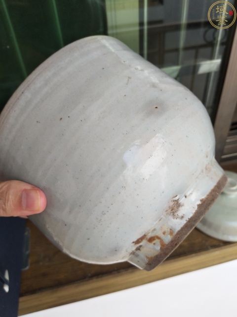 古玩陶瓷清康熙青釉蓋缸拍賣，當前價格500元