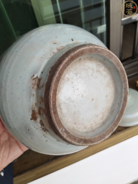 古玩陶瓷清康熙青釉蓋缸拍賣，當前價格500元
