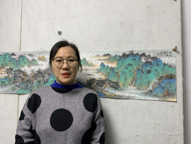 古玩字畫唐雪梅老師大紅袍原作，山水拍賣，當前價格3799元
