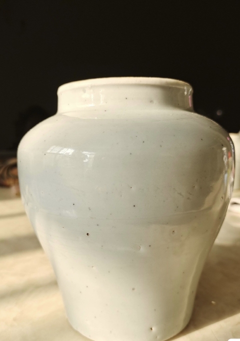 古玩陶瓷白釉罐拍賣，當前價格1200元