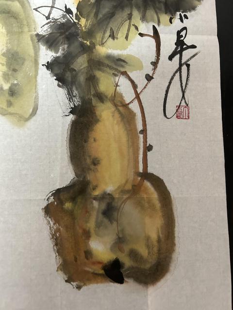 古玩字畫丁小晏老師作品《花卉》拍賣,當前價格298元