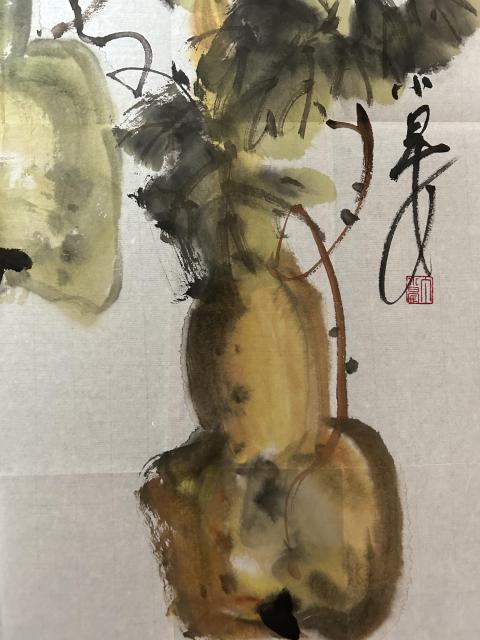 古玩字畫丁小晏老師作品《花卉》拍賣,當前價格298元