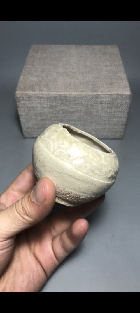 古玩陶瓷【南宋】【館藏級】影青釉印花水盂【平臺僅此一件】【級別比較高】拍賣,當前價格0元