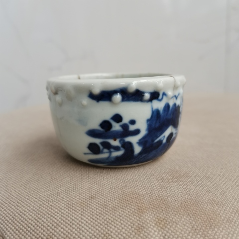 古玩陶瓷青花山水人物圖小鼓釘洗拍賣,當前價格0元