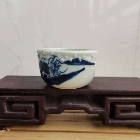 古玩陶瓷青花山水人物圖小鼓釘洗拍賣,當前價格0元