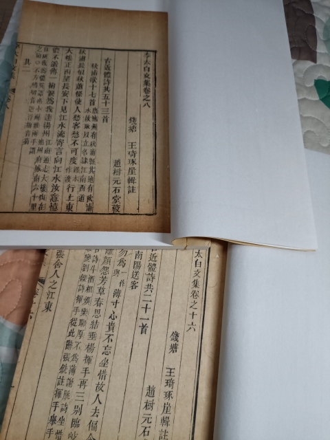 古玩雜項清末李太白文集兩卷拍賣,當前價格1800元