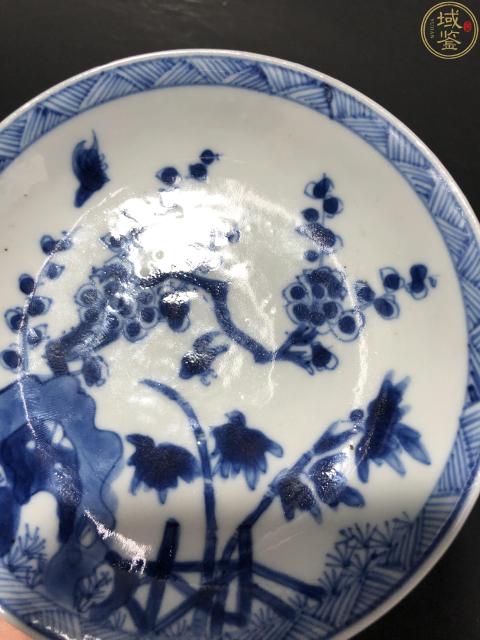 古玩陶瓷清康熙青花洞石花卉賞盤拍賣,當(dāng)前價格1200元