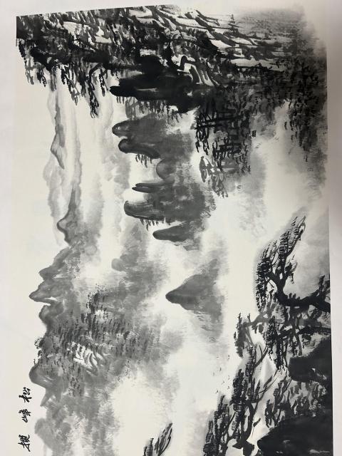 古玩字畫蔣德文《山水圖》拍賣,當前價格788元