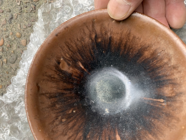 古玩陶瓷褐釉盞拍賣，當(dāng)前價(jià)格3000元