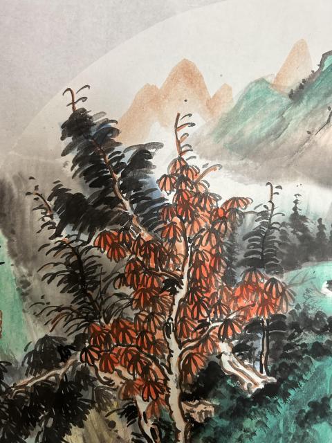 古玩字畫秦進云老師作品山水拍賣,當前價格358元