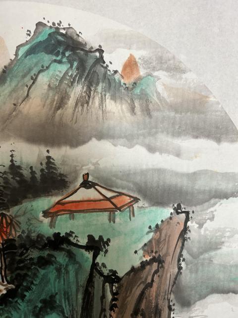 古玩字畫秦進云老師作品山水拍賣,當前價格358元
