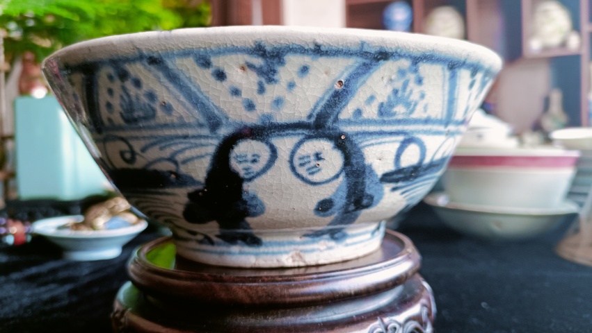 古玩陶瓷青花碗拍賣,當前價格268元