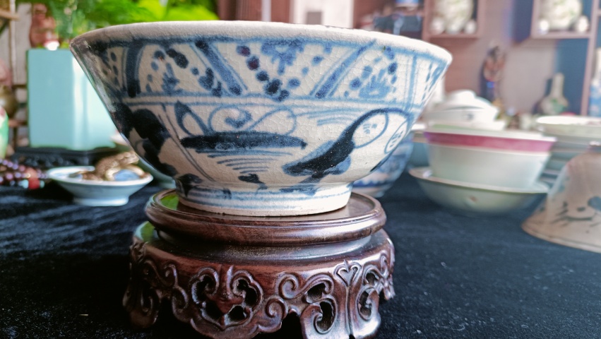古玩陶瓷青花碗拍賣,當前價格268元