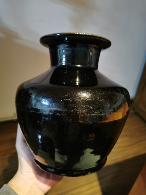 古玩陶瓷明末清初?黑釉尊拍賣,當前價格999元