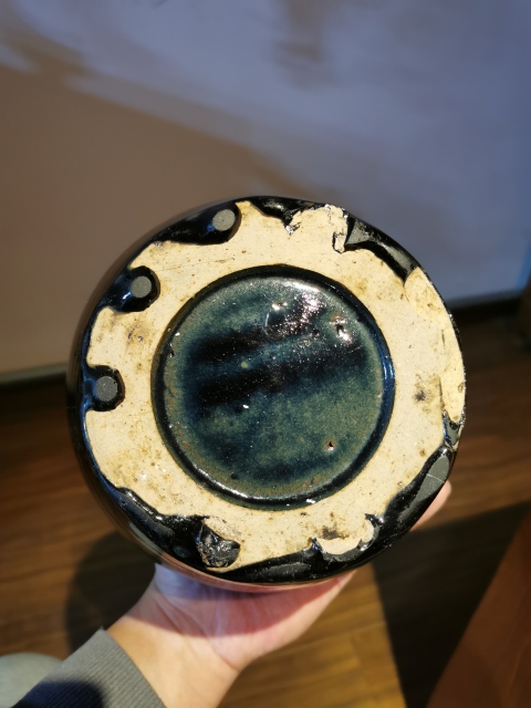 古玩陶瓷明末清初?黑釉尊拍賣,當前價格999元