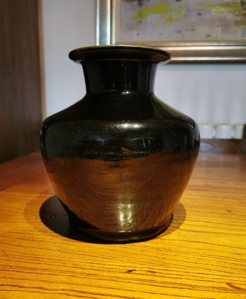 古玩陶瓷明末清初?黑釉尊拍賣,當前價格999元