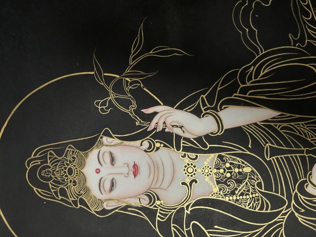 古玩字畫馨之款《觀音菩薩》拍賣，當前價格680元