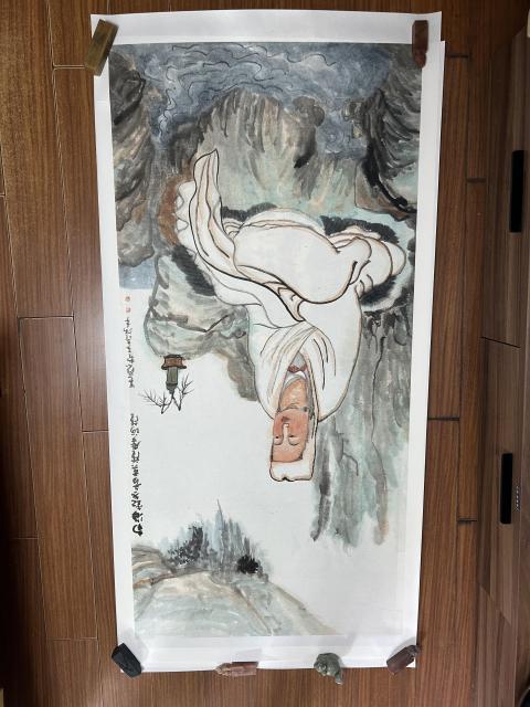 古玩字畫周晶老師觀音造像拍賣,當前價格600元
