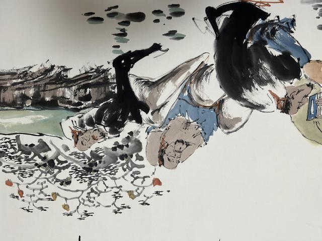 古玩字畫梁橋斌老師作品“雅集圖”拍賣,當前價格658元
