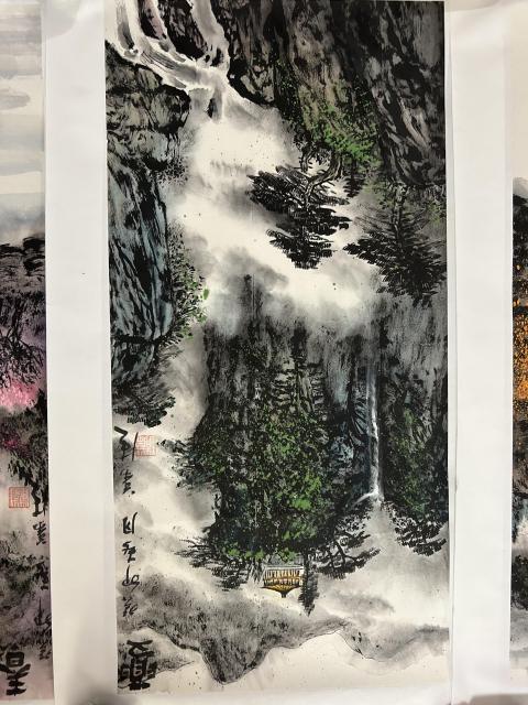 古玩字畫葉青《春夏秋冬四條屏》拍賣,當前價格1788元