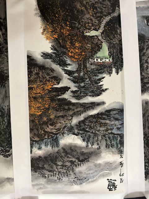 古玩字畫葉青《春夏秋冬四條屏》拍賣,當前價格1788元