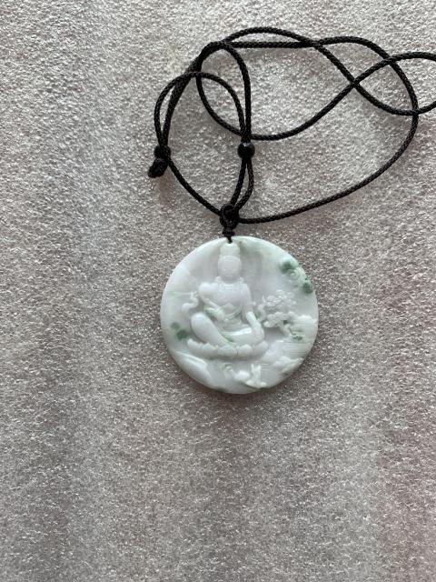 古玩玉器天然翡翠雕“觀音”掛牌拍賣,當(dāng)前價(jià)格450元