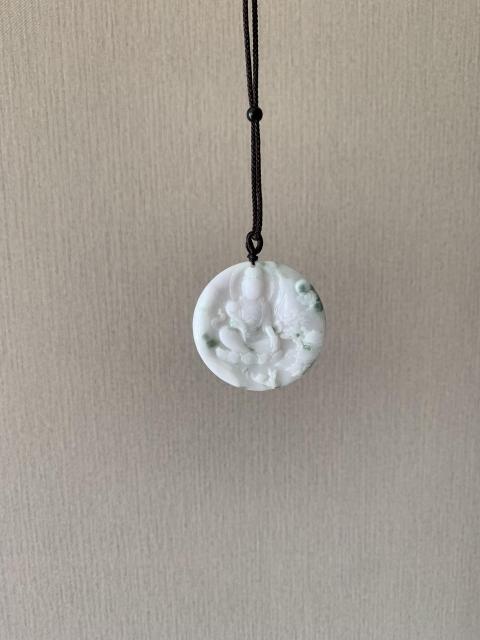 古玩玉器天然翡翠雕“觀音”掛牌拍賣,當(dāng)前價(jià)格450元