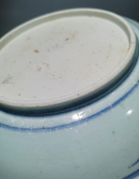 古玩陶瓷清中期,萬壽文,青花大盤拍賣,當前價格3333元