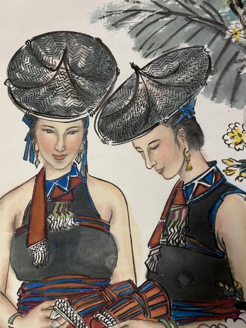 古玩字畫高貴明《仕女圖》拍賣，當前價格788元
