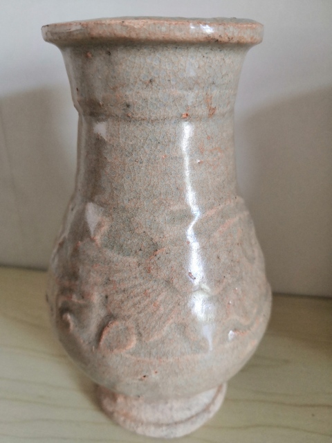 古玩陶瓷云市窯印花箸瓶拍賣，當前價格4300元
