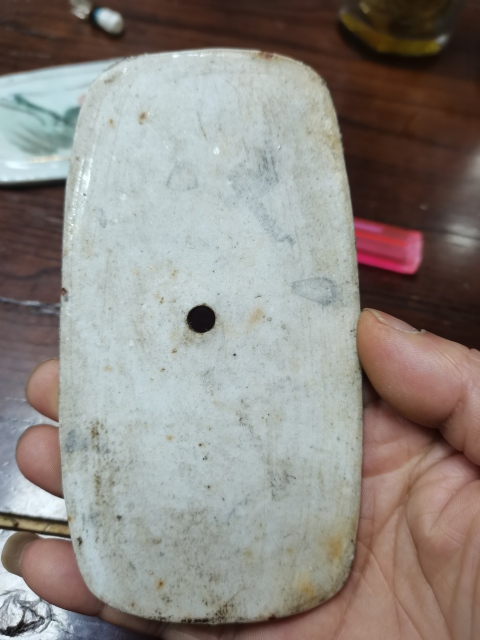 古玩陶瓷晚清民國粉彩山水紋瓷板畫拍賣，當前價格2000元