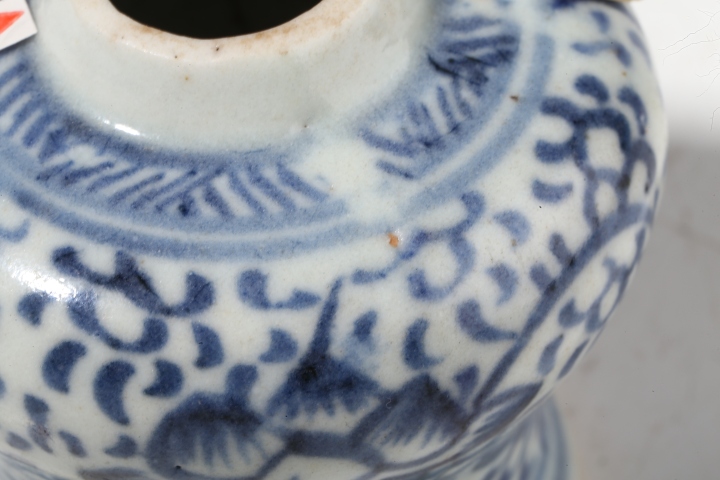 古玩陶瓷清雍乾·青花纏枝蓮紋小天字罐拍賣，當前價格4888元