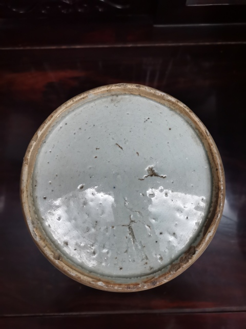 古玩陶瓷清中期花卉紋青花罐拍賣,當前價格880元