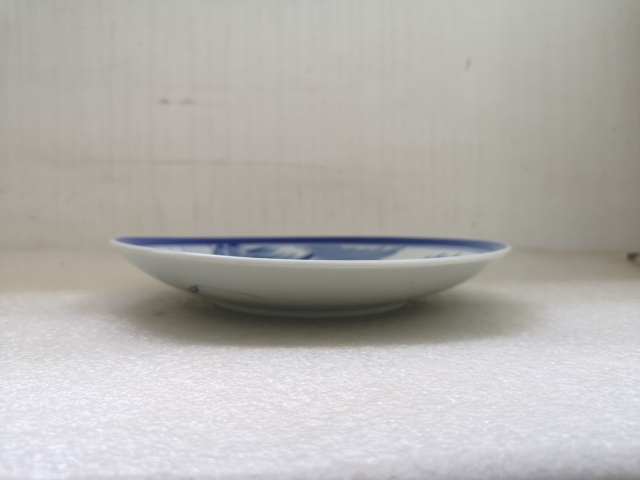 古玩陶瓷山水紋青花盤拍賣,當前價格220元