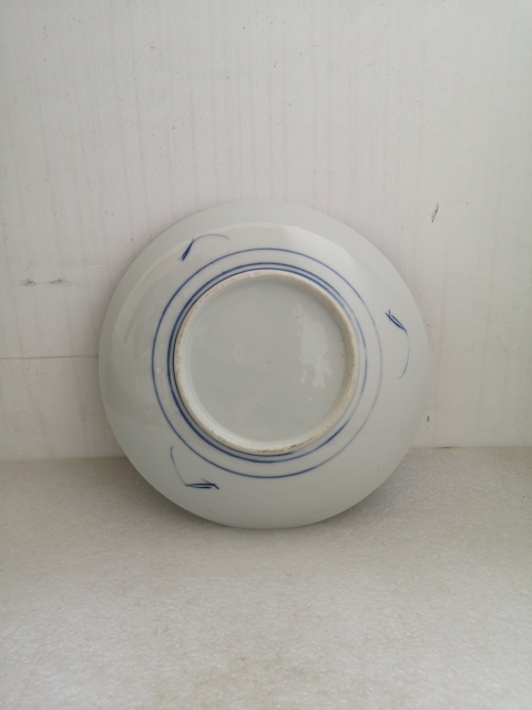 古玩陶瓷山水紋青花盤拍賣,當前價格220元